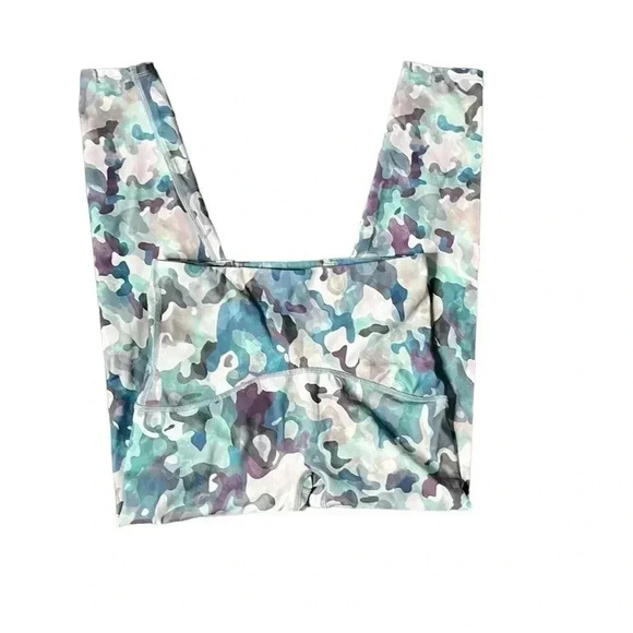 Spanx Booty Boost Active Print 7/8 Purple/Blue Capri Leggings Size S - Picture 6 of 10